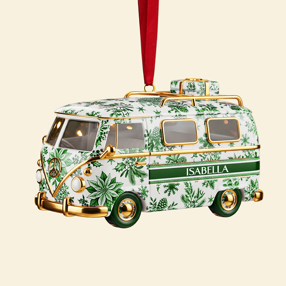 A Special Journey Awaits - Personalized Camper Van Ornament - Custom Gift For Friends, Family, And Adventurers - Image 4