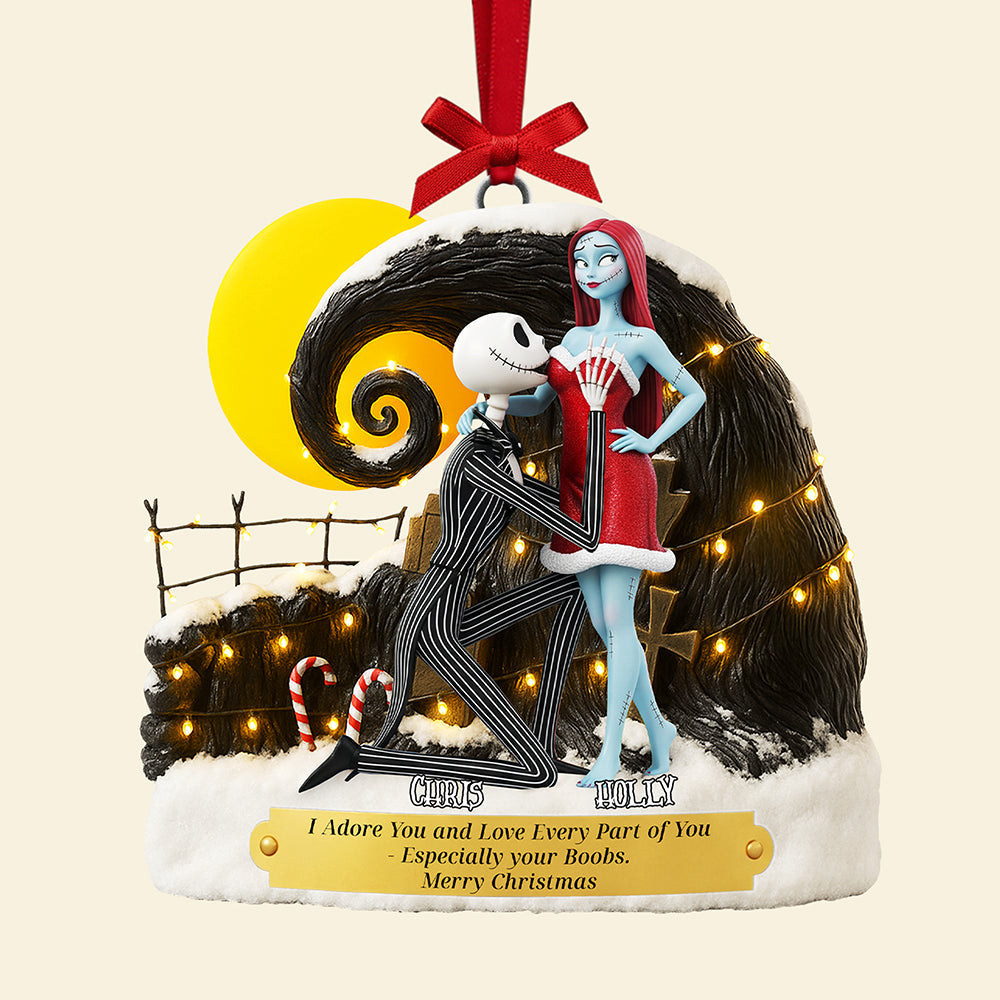 I Adore You And Love Every Part Of You - Personalized Christmas Ornament For Couples - Image 5