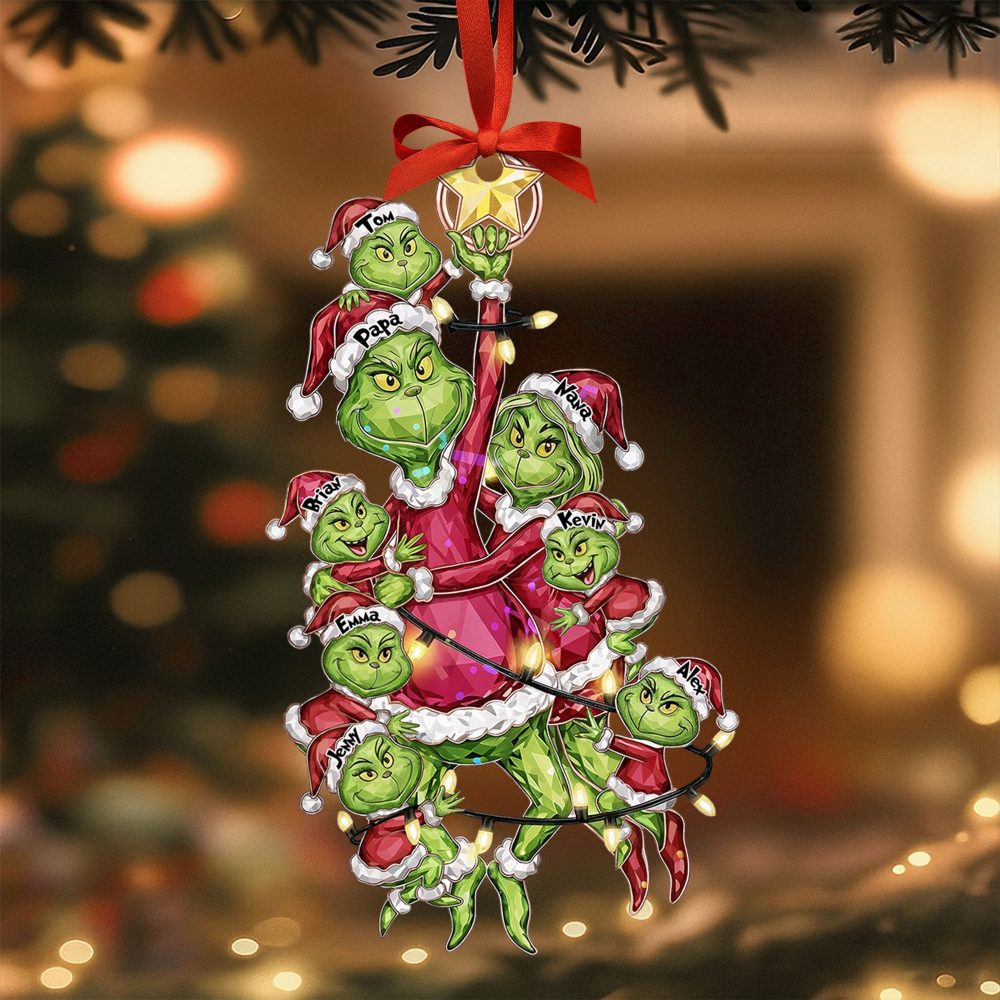 Celebrate Your Family With A Mischievous Twist - Personalized Family Tree Ornament