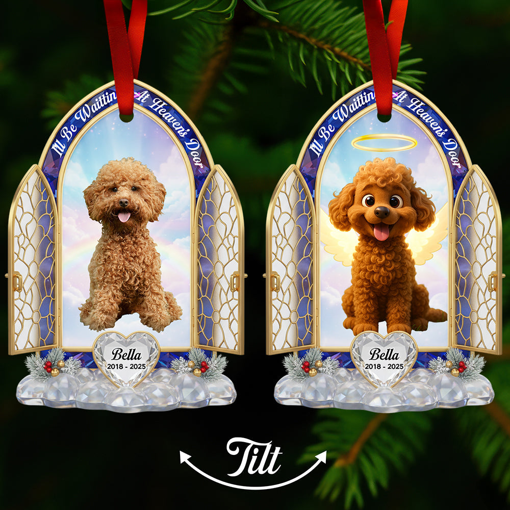 I Wanna Grow Old With You – Personalized Old Couple Christmas Ornament - Image 2