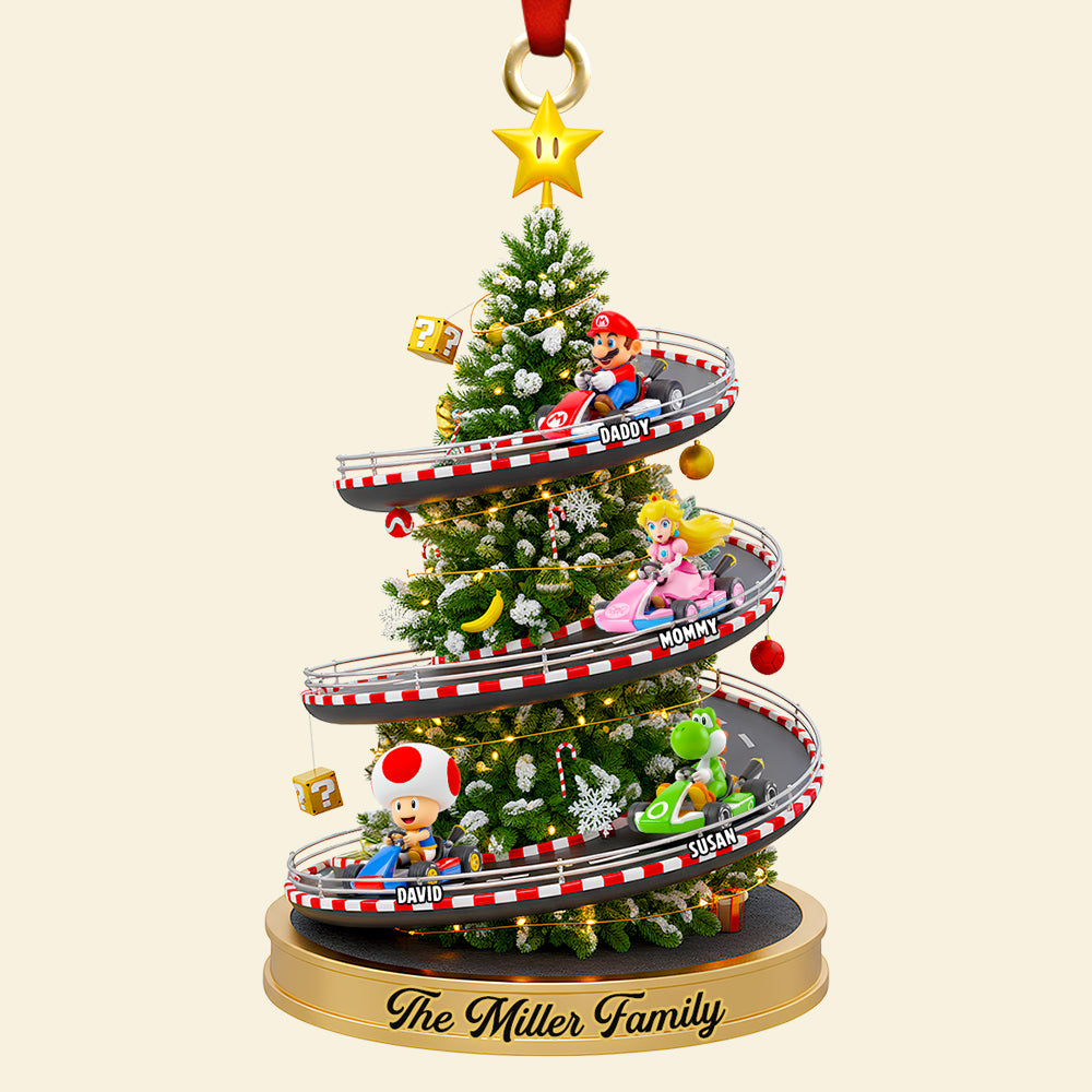 Racing Family Christmas Tree Ornament - Personalized Gifts For Family - Image 4