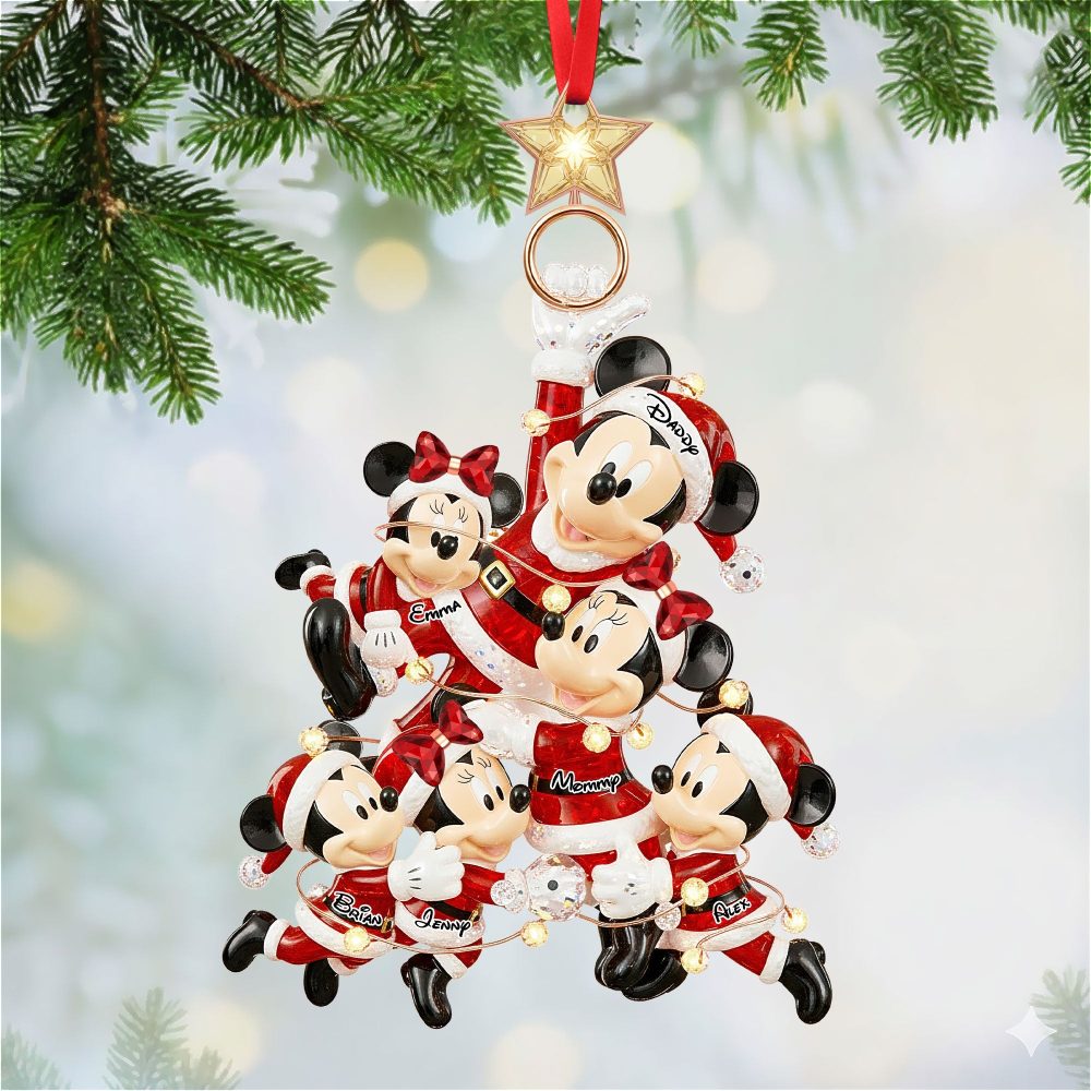Celebrate Family Togetherness: Playful Family Tree Ornament - Personalized Christmas Gifts - Image 3