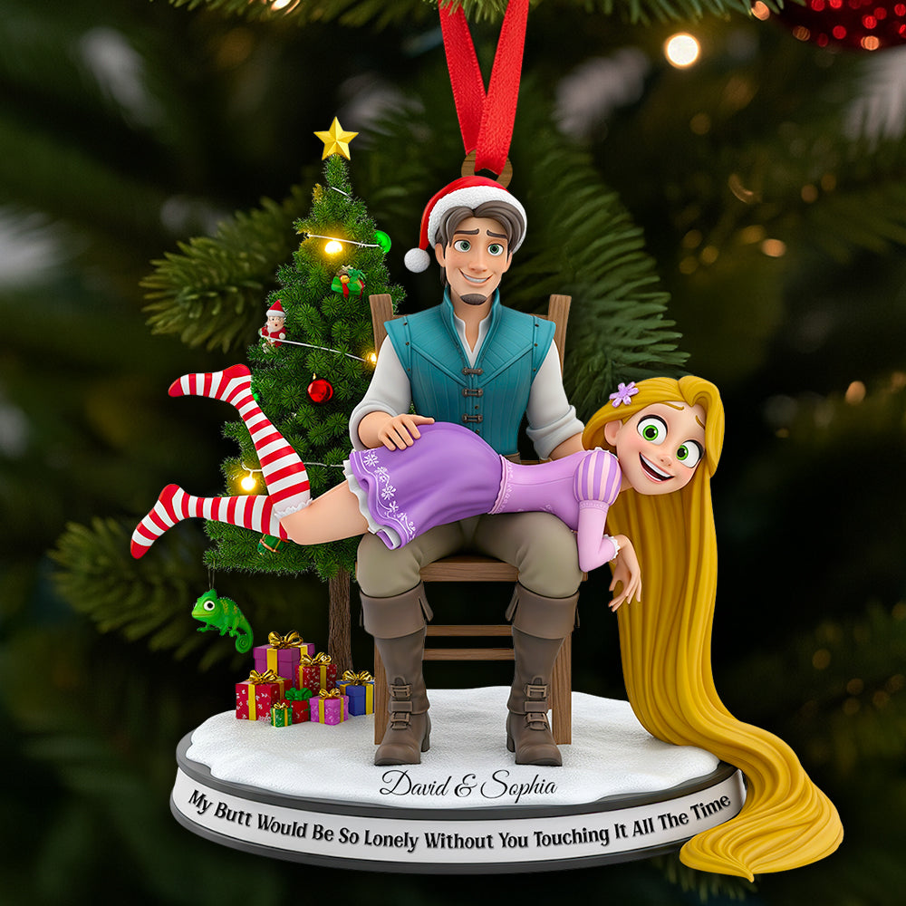Touch Of Love Christmas Ornament - Personalized Gift For Couples - Image 2