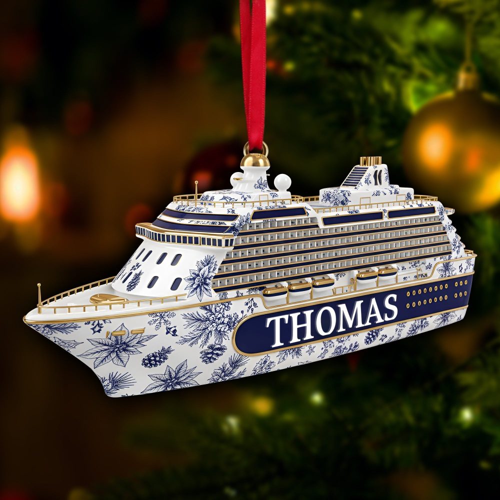 Sail Away With Personalized Charm - Road Trip Cruising Ornament - Custom Gifts For Cruising Lovers - Image 3