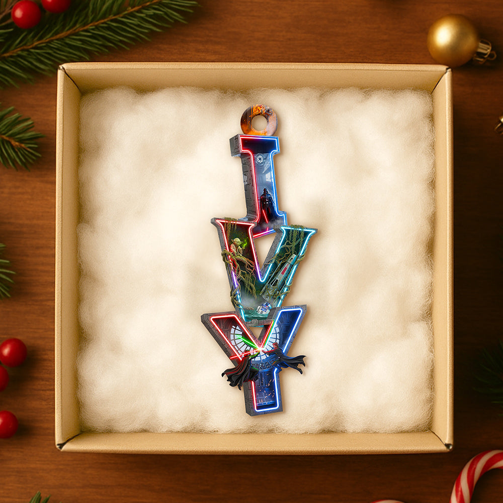 Illuminate Your Holiday Spirit! Personalized Cosmic Alphabet Ornament - Unique Gift For Friends, Family, And Collectors! - Image 2
