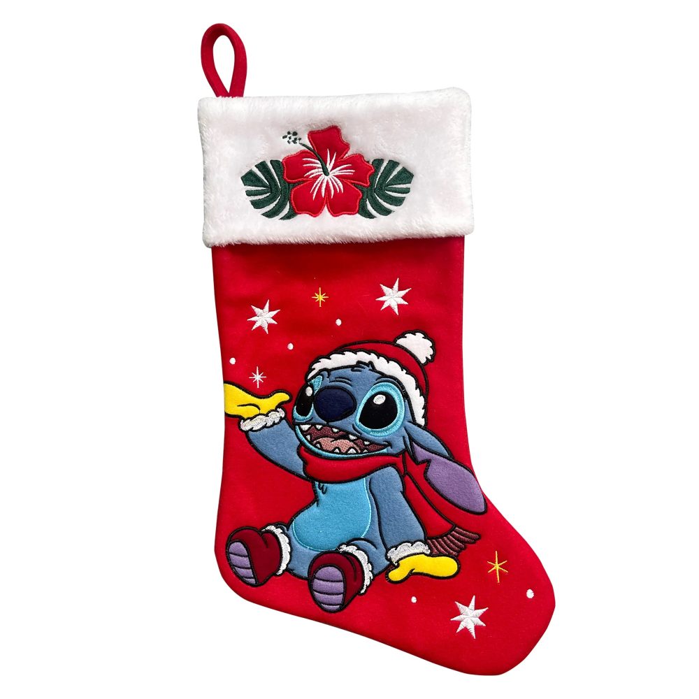 Stitch Among Snowflakes Applique Christmas Stocking