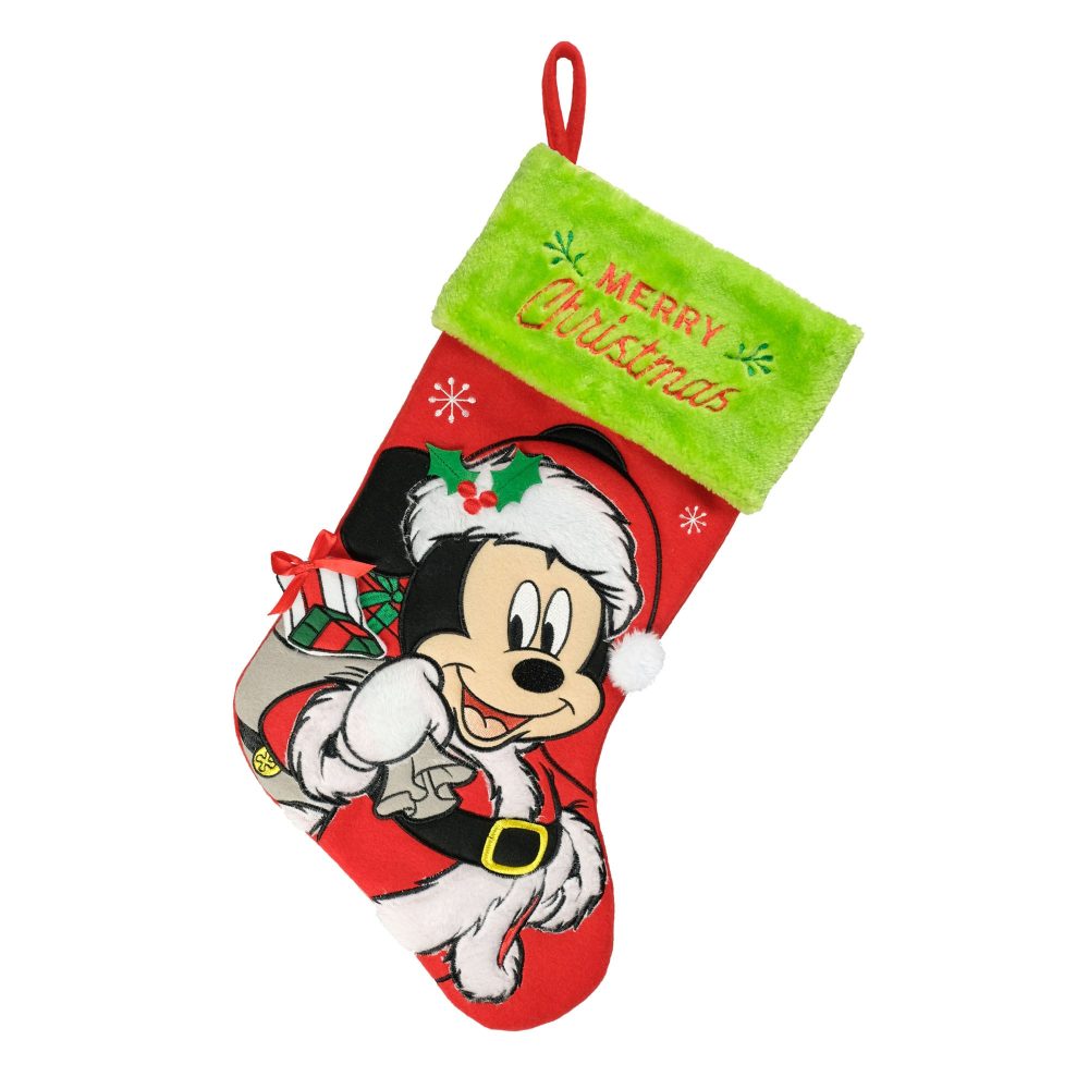 Mickey Mouse Appliqué Christmas Stocking - Image 2