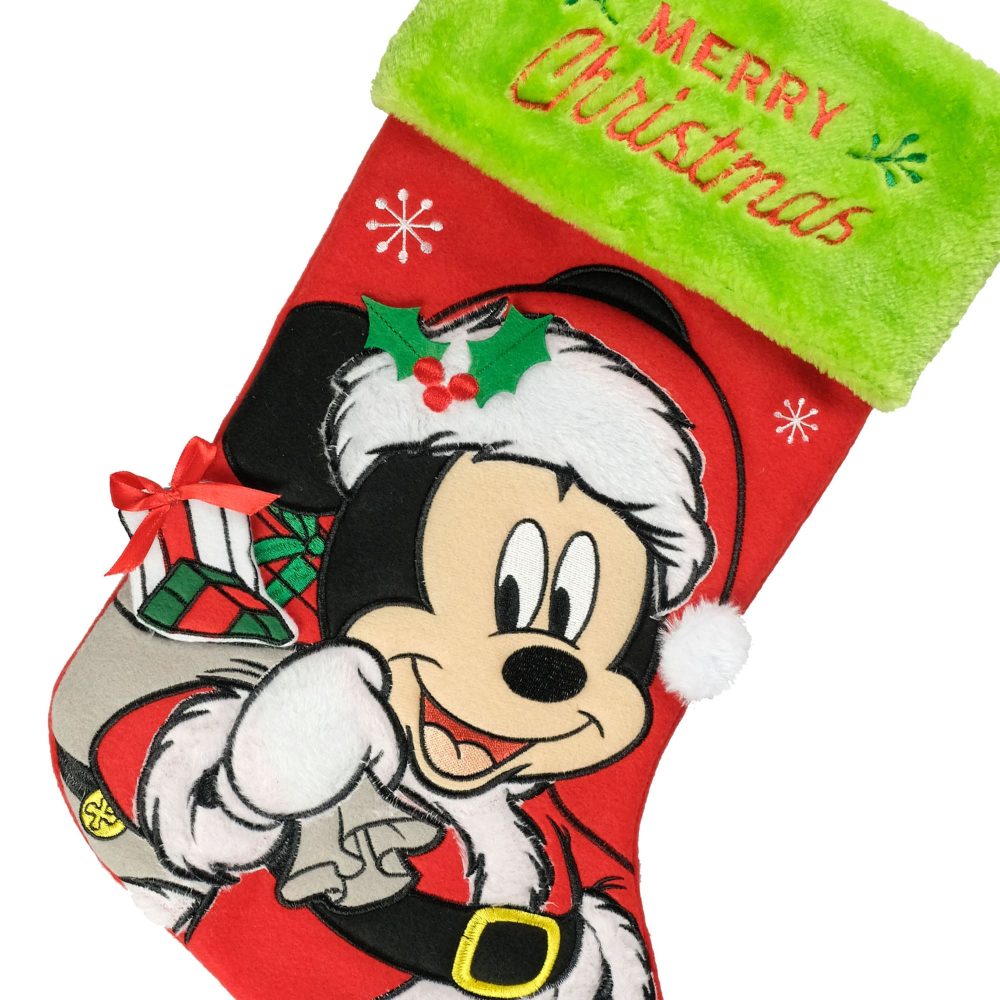 Mickey Mouse Appliqué Christmas Stocking - Image 4