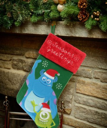Monsters Inc. Embroidered Applique Christmas Stocking