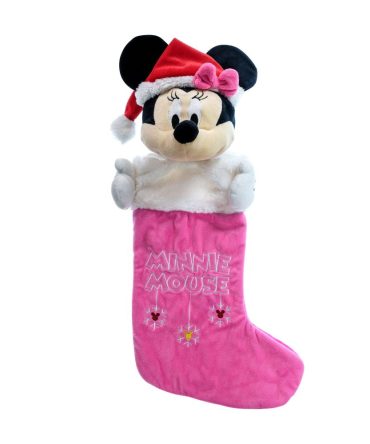Minnie Mouse 3D Plush Head Christmas Stocking
