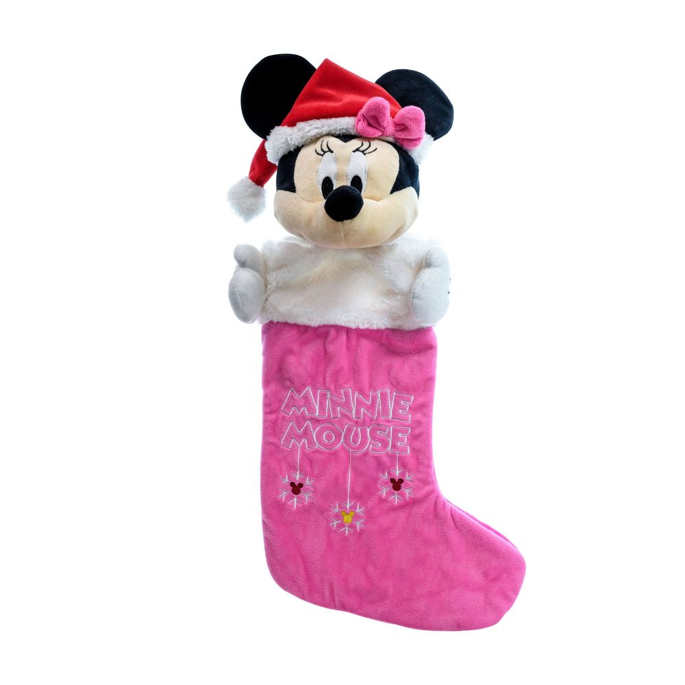 Minnie Mouse 3D Plush Head Christmas Stocking