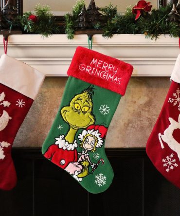 How The Grinch Stole Christmas Grinch And Cindy-Lou Who Applique Christmas Stocking