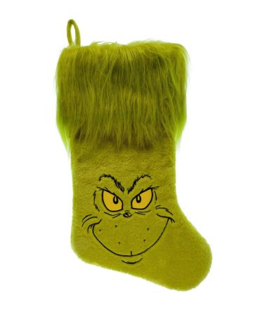 The Grinch Furry Face Christmas Stocking