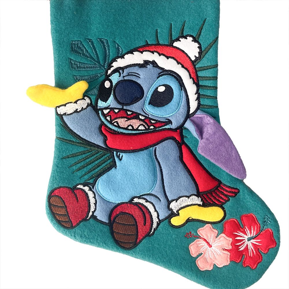 Stitch In Santa Hat Christmas Stocking - Image 2