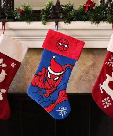 Spider-Man In Santa Hat Christmas Stocking