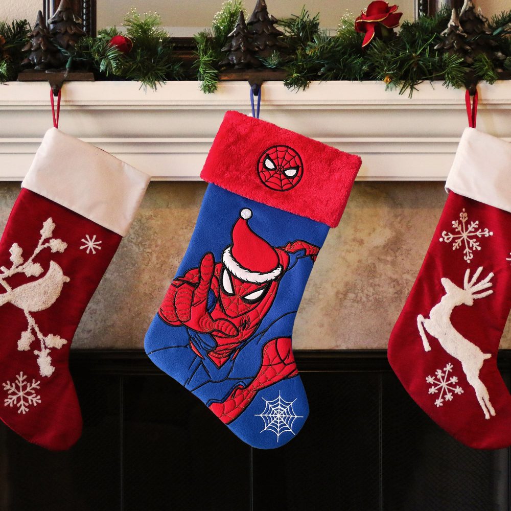 Spider-Man In Santa Hat Christmas Stocking