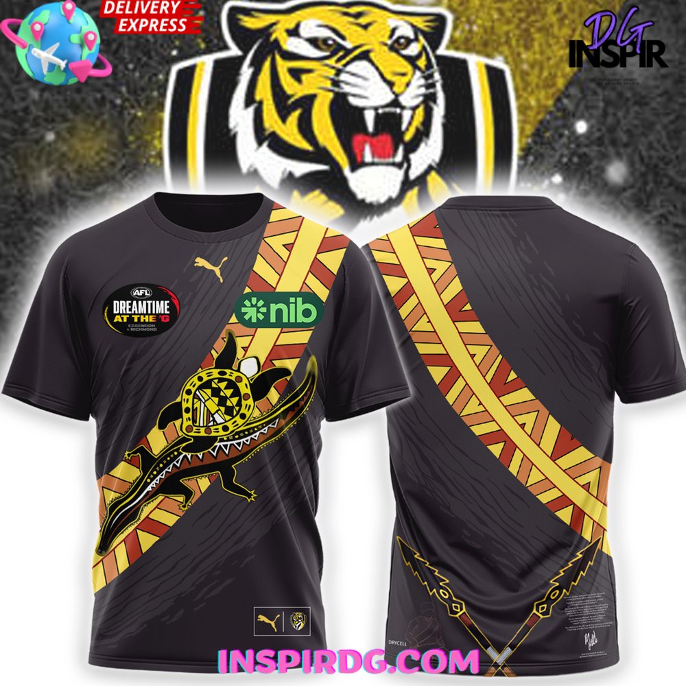 Afl Richmond Tiger 2024 Puma Dreamtime Guernsey Shirt Hoodie Tank