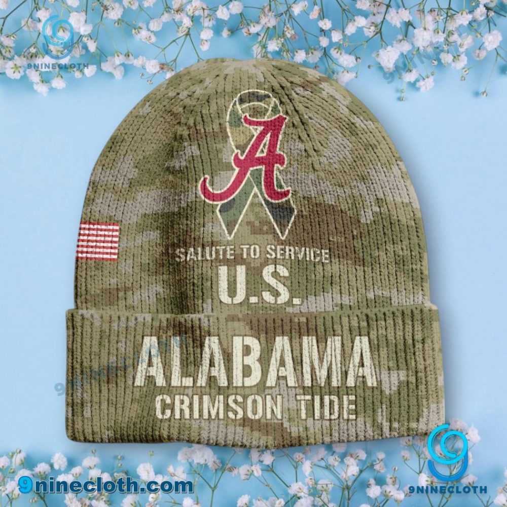 Alabama Crimson Tide Salute To Service U.S. Beanie Hat