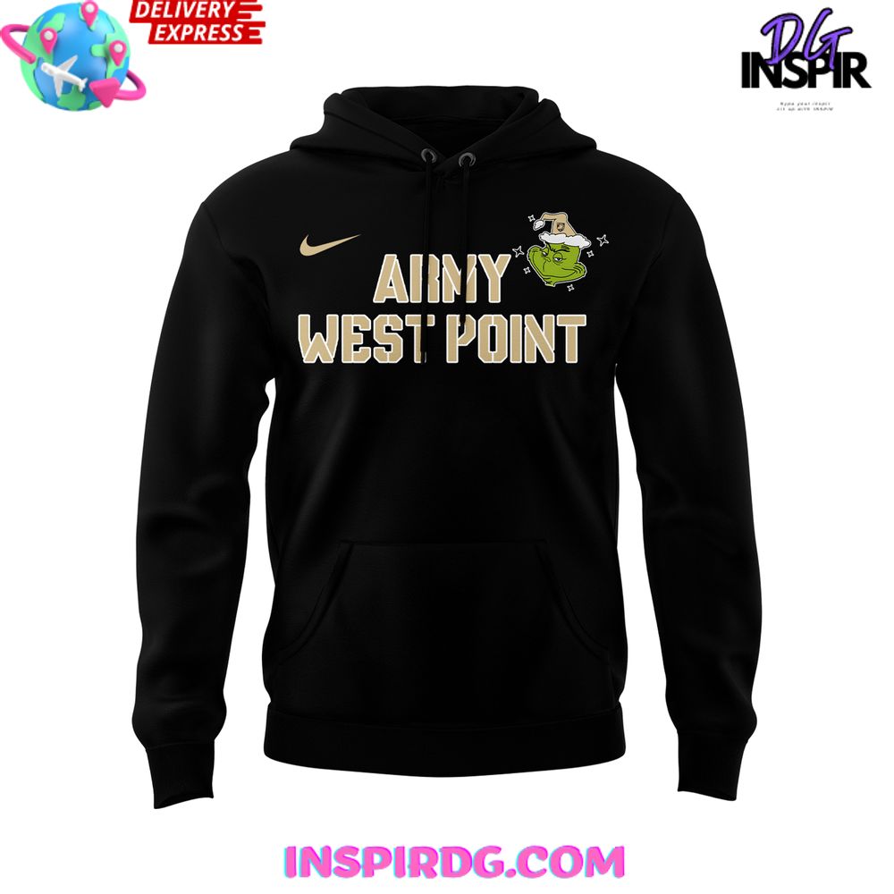 Army West Point X Merry Grinchmas Special Hoodie - Image 2