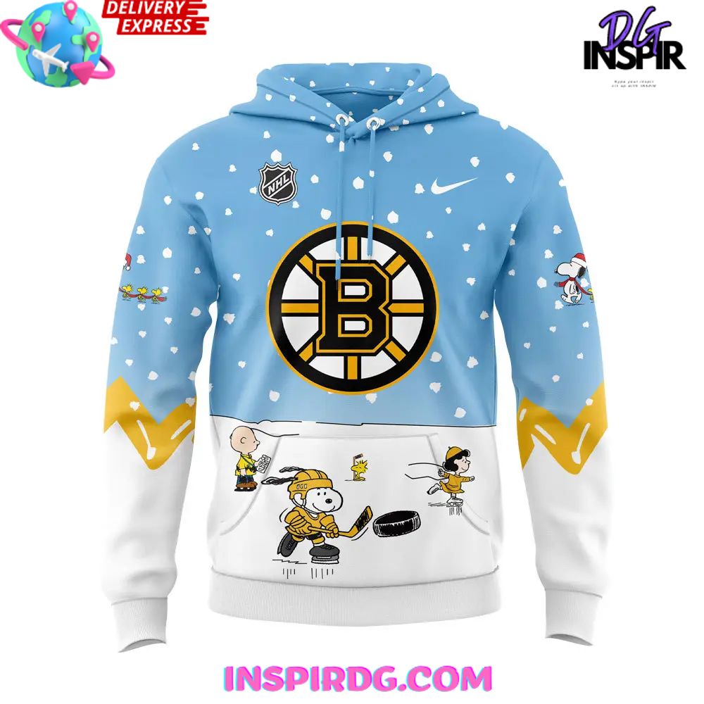 Boston Bruins Peanuts Snoopy Night Special Hoodie - Image 2