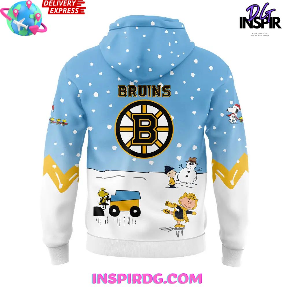 Boston Bruins Peanuts Snoopy Night Special Hoodie - Image 3