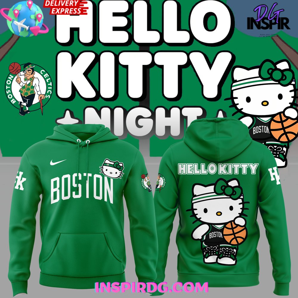 Boston Celtics X Hello Kitty Night Edition Hoodie