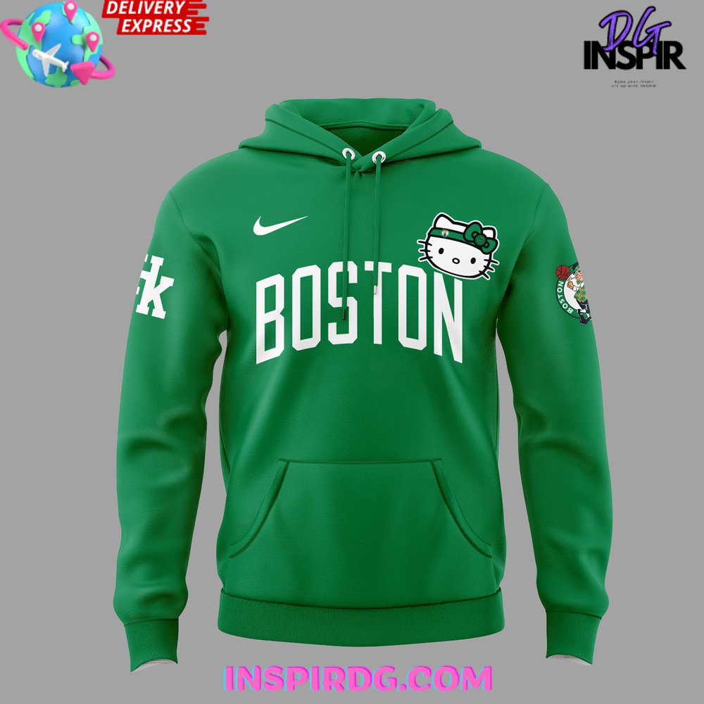 Boston Celtics X Hello Kitty Night Edition Hoodie - Image 2