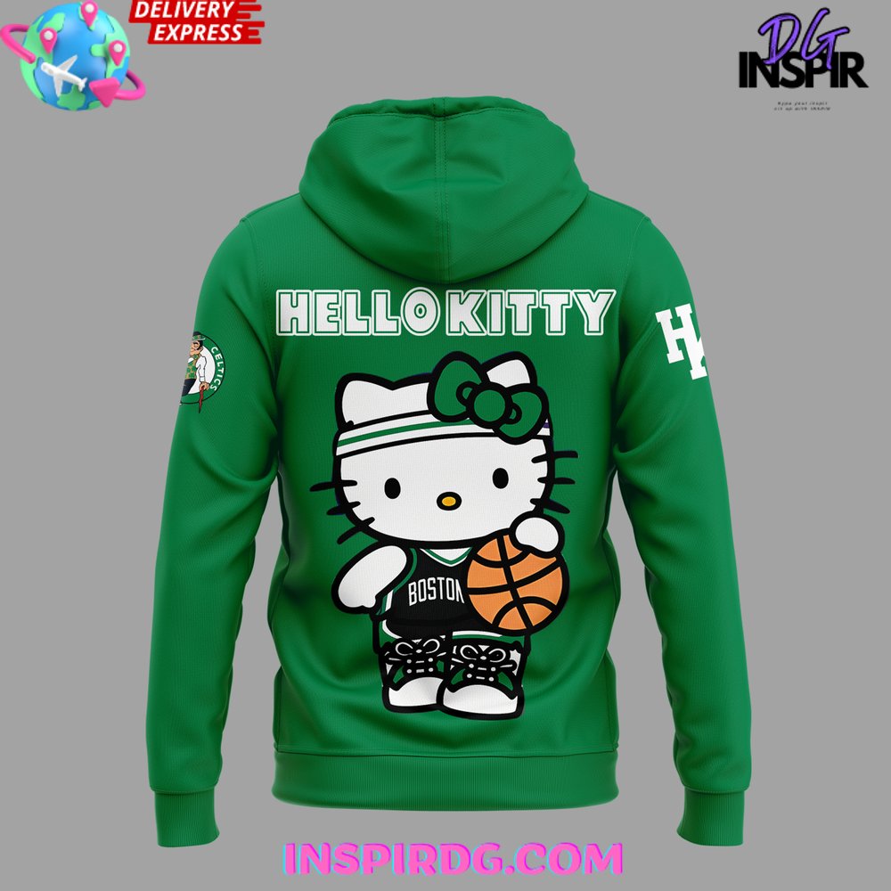 Boston Celtics X Hello Kitty Night Edition Hoodie - Image 3