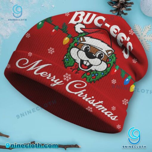 Buc-Ee'S Merry Christmas Beanie Hat - Image 4