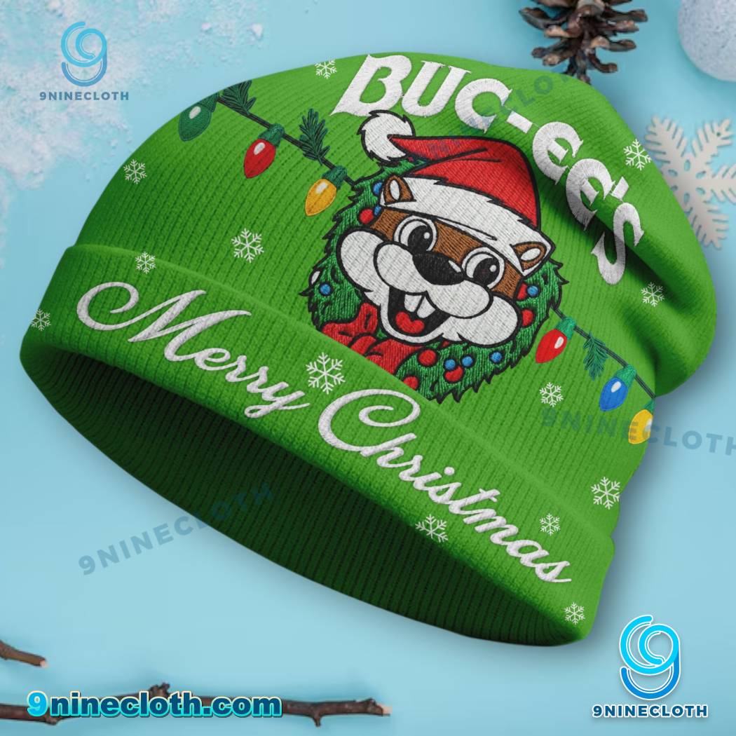 Buc-Ee'S Merry Christmas Beanie Hat - Image 3