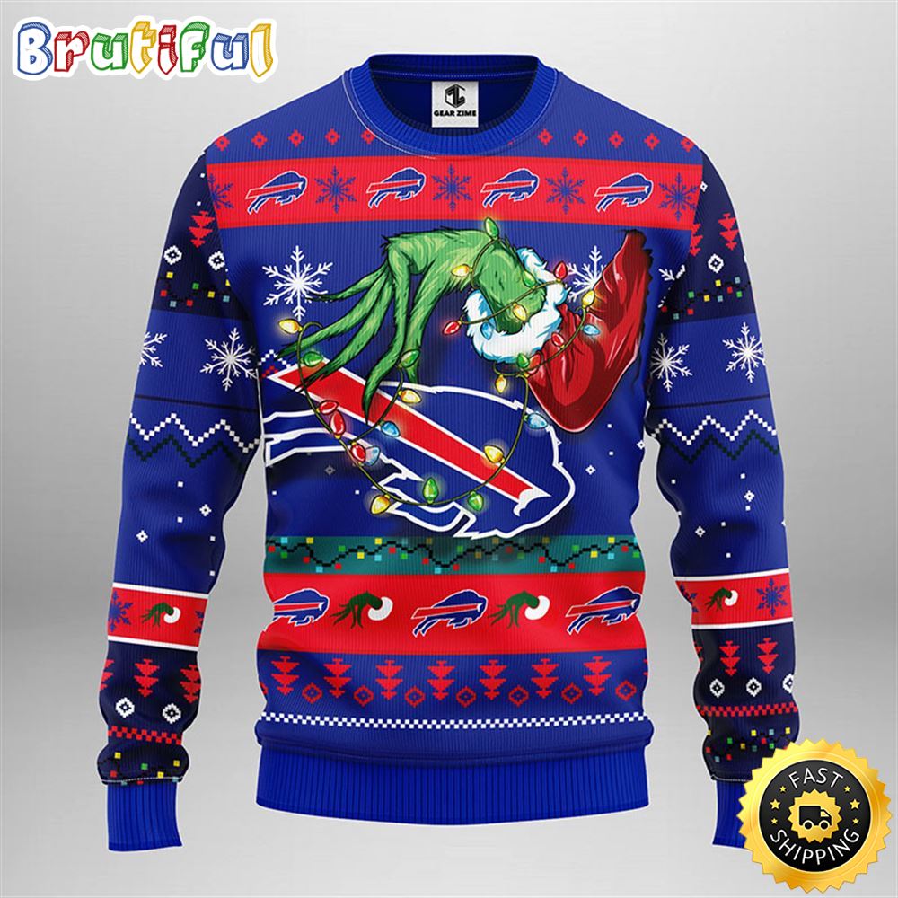 Buffalo Bills Christmas Ugly Christmas Sweater Grinch Show Your Team Spirit