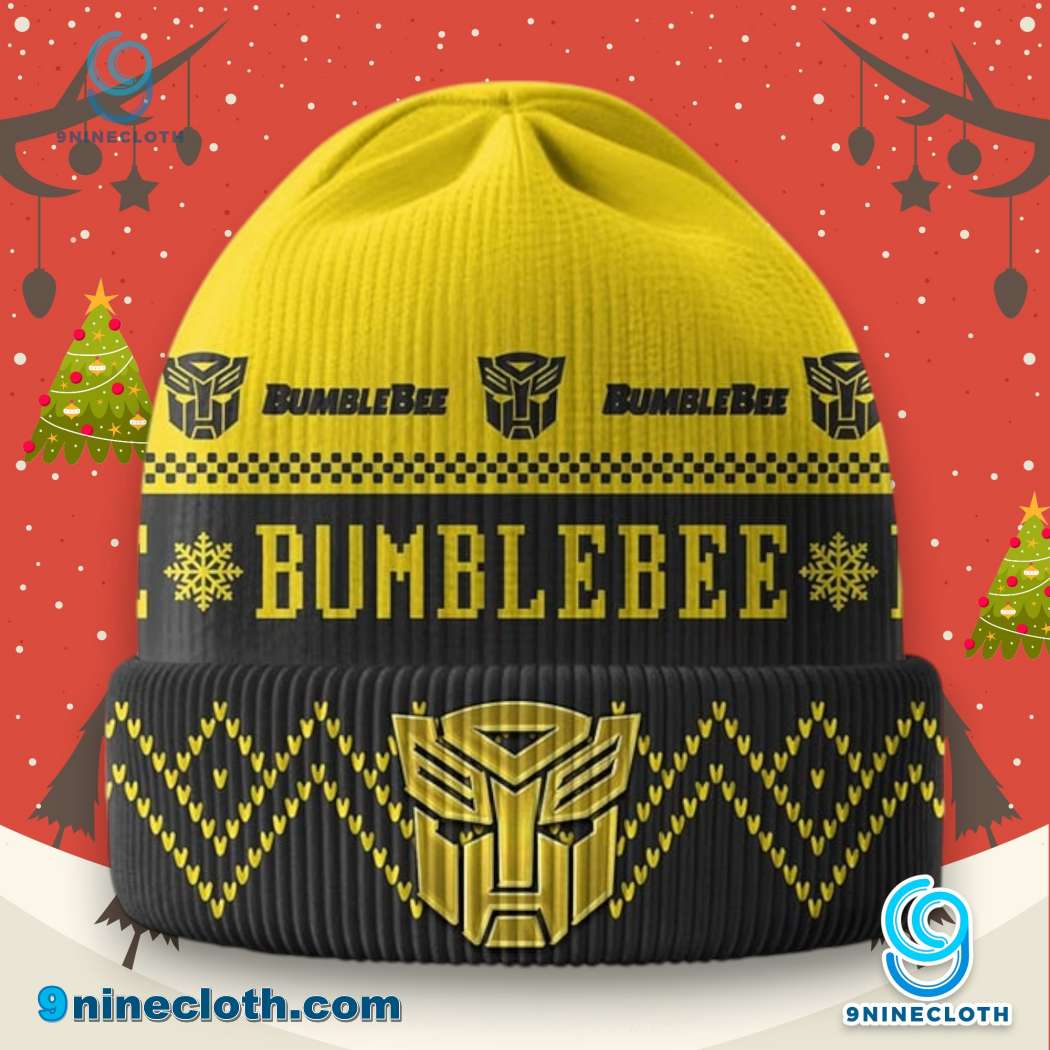 Bumblebee Logo Ugly Christmas Beanie Hat