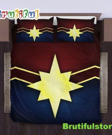 Captain Marvel Bedding Set Duvet Cover Set