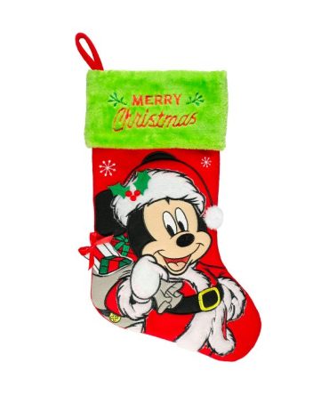 Mickey Mouse Appliqué Christmas Stocking