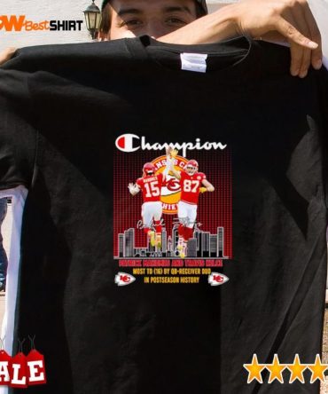 Champion Patrick Mahomes And Travis Kelce Signatures Shirt