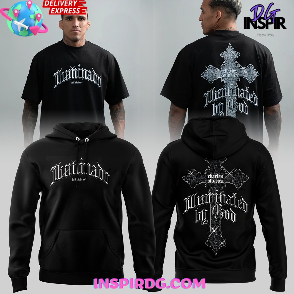 Charles Oliveira Illuminated By God Hoodie