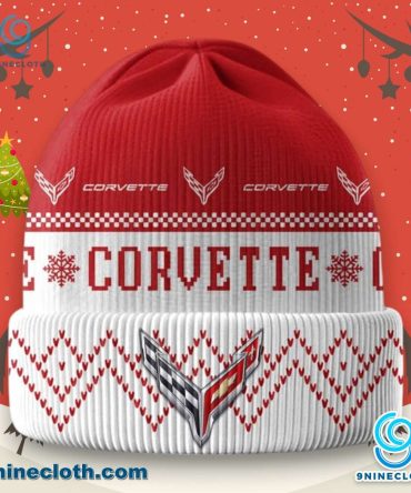 Chevrolet Corvette Logo Ugly Christmas Beanie Hat