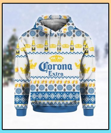 Corona Extra Beer Ugly Christmas 3D Hoodie