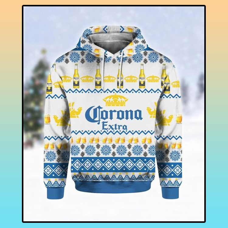Corona Extra Beer Ugly Christmas 3D Hoodie
