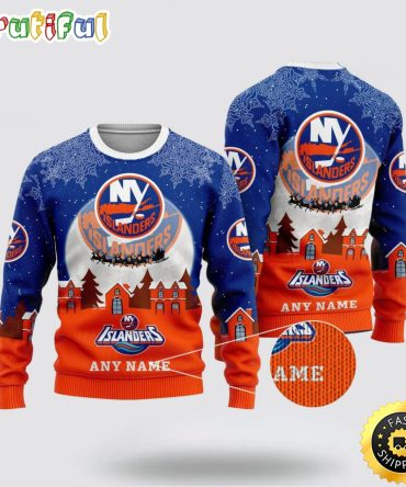 Custom Nhl New York Islanders Ugly Christmas Sweater Xmas Sweater For Fans