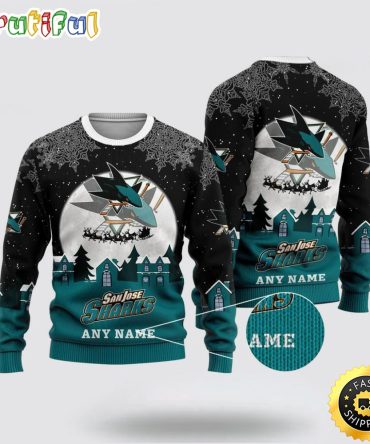 Custom Nhl San Jose Sharks Ugly Christmas Sweater Xmas Sweater For Fans