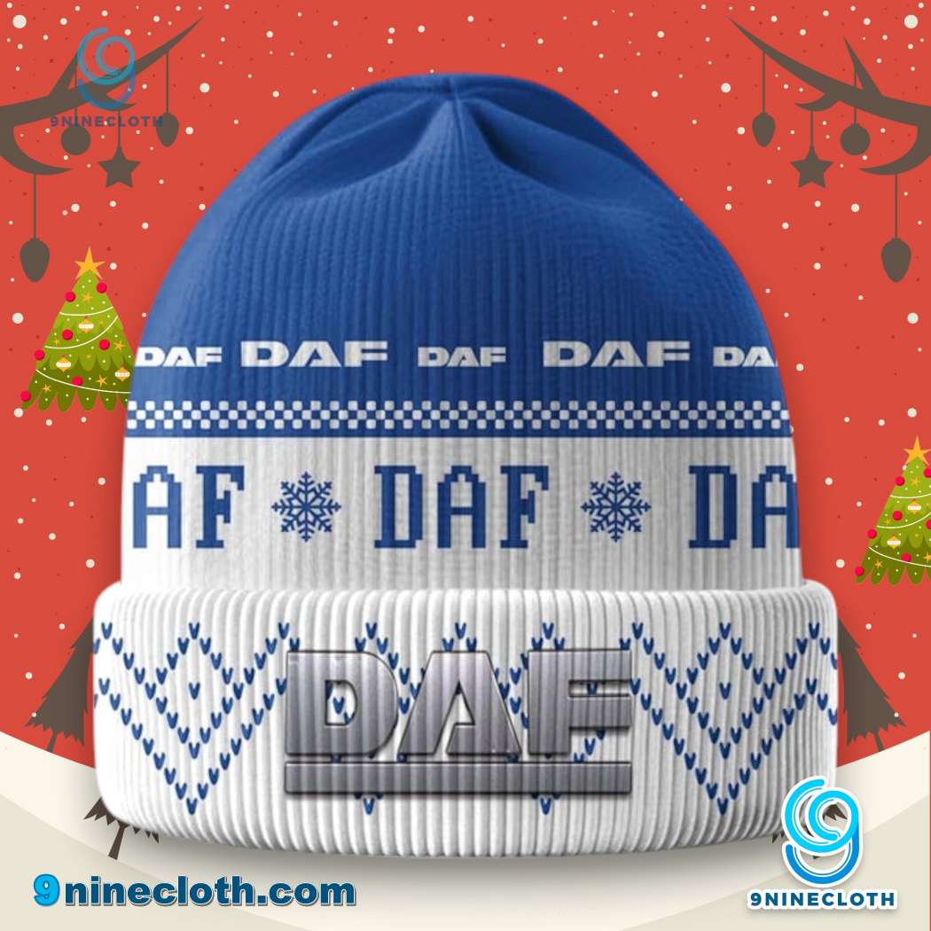 Daf Logo Ugly Christmas Beanie Hat