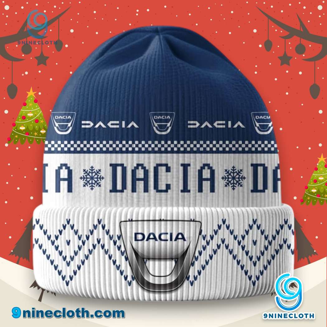Dacia Logo Ugly Christmas Beanie Hat