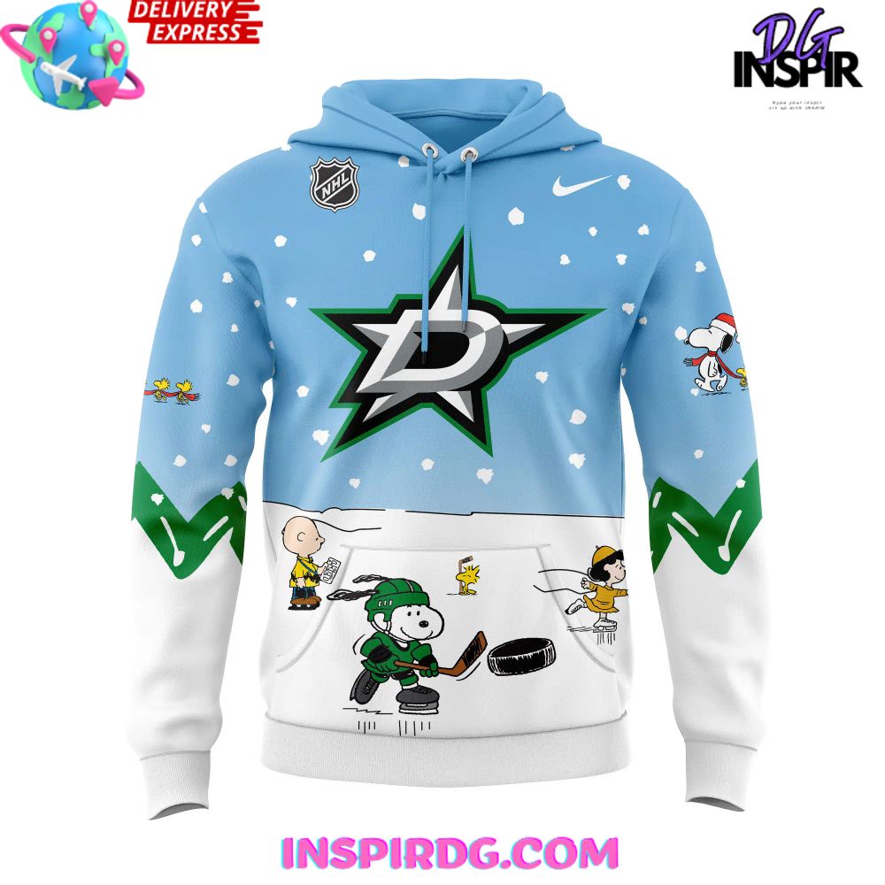 Dallas Stars Peanuts Snoopy Night Special Hoodie - Image 2