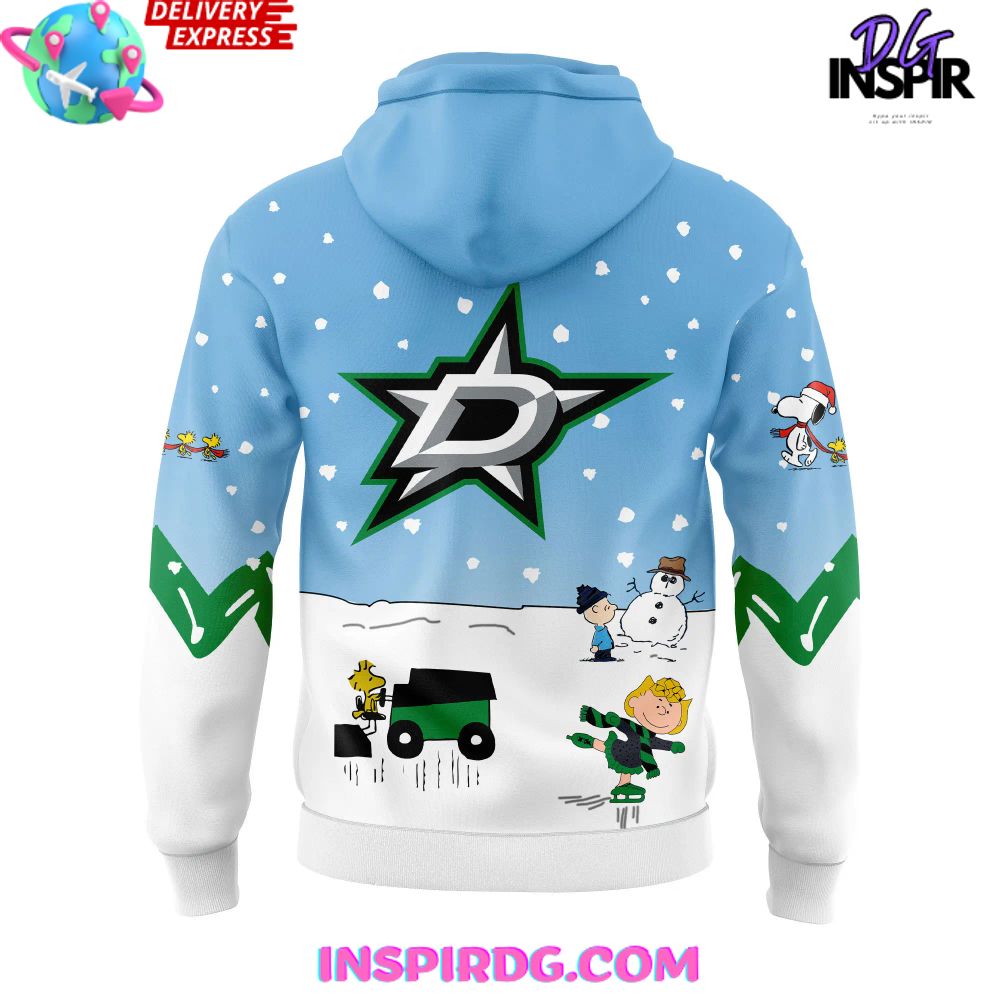 Dallas Stars Peanuts Snoopy Night Special Hoodie - Image 3