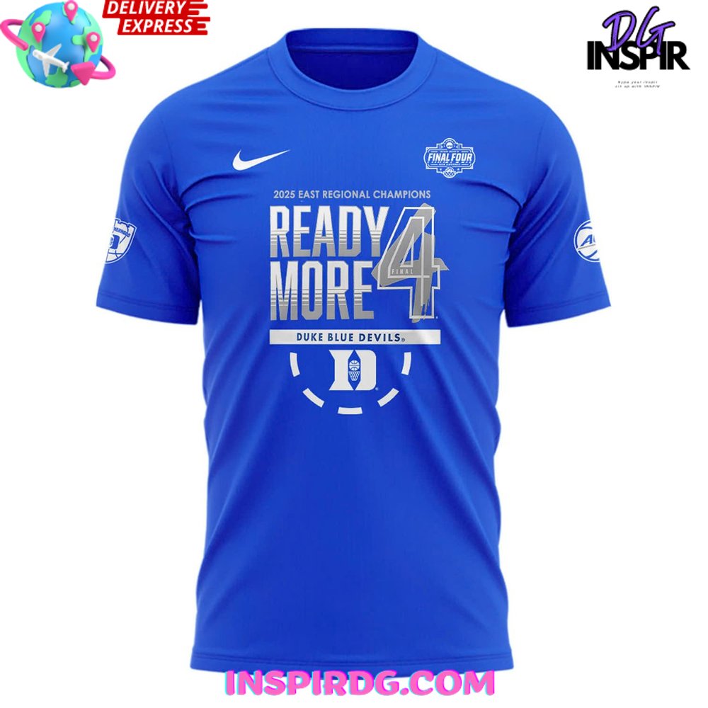 Duke Blue Devils 2025 Ncaa Final Four Regional Champions Locker Room T-Shirt - Image 2