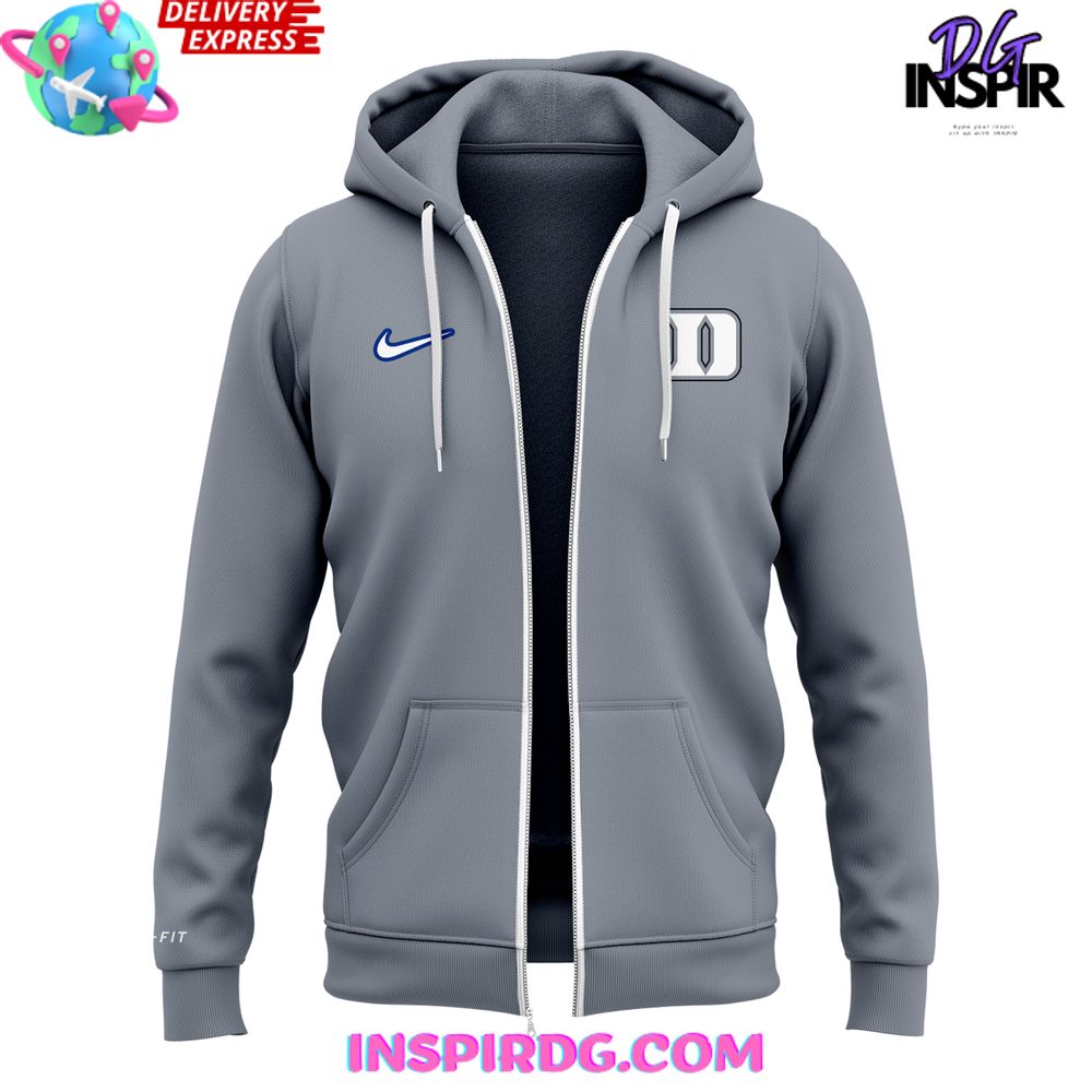 Duke Blue Devils The Brotherhood Special Grey Zip Hoodie - Image 2