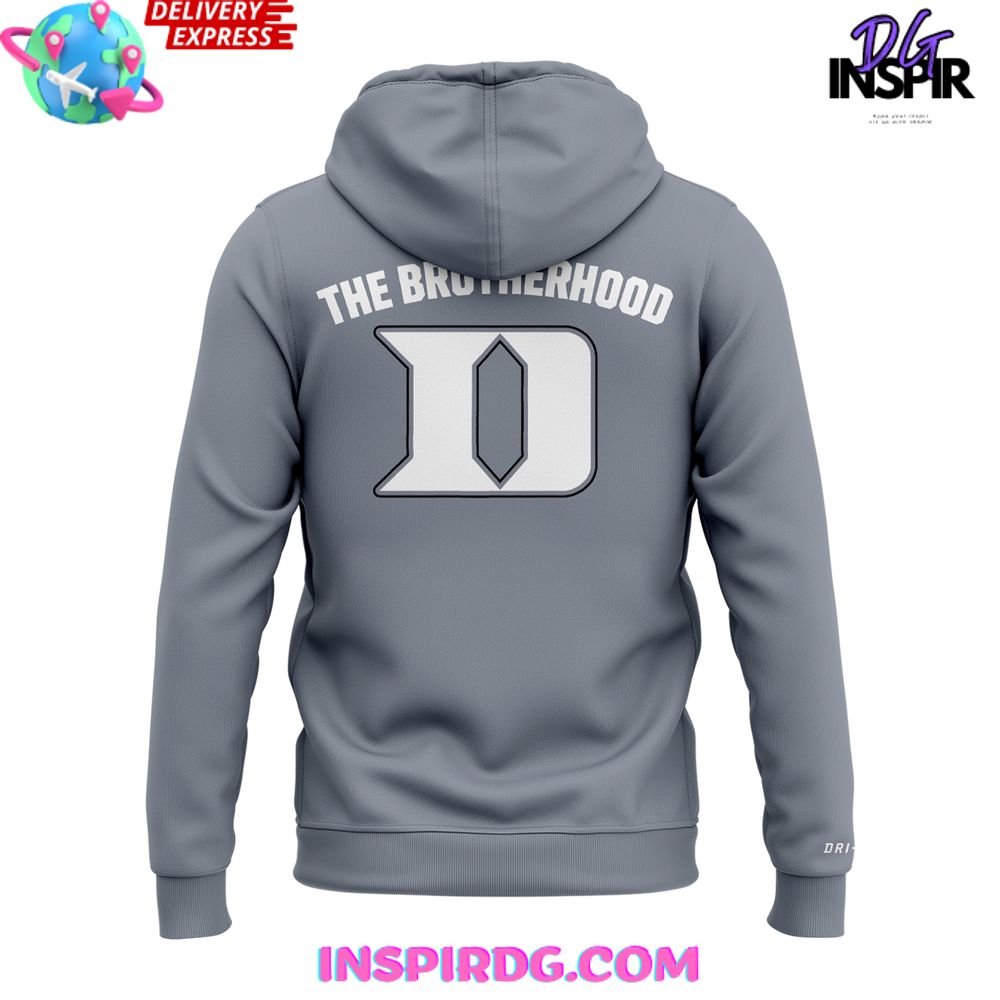 Duke Blue Devils The Brotherhood Special Grey Zip Hoodie - Image 3