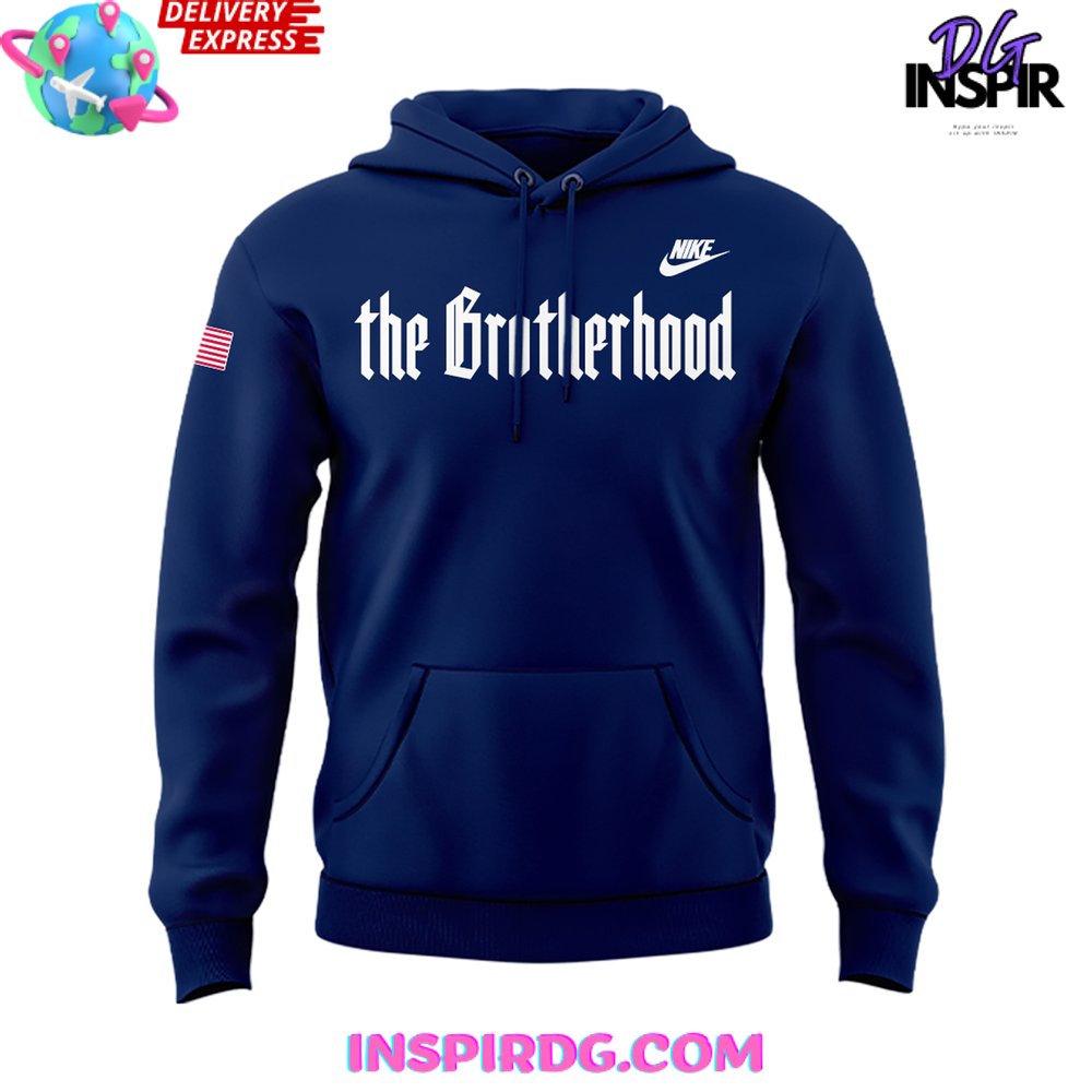 Duke Blue Planet The Brotherhood 2024 Blue Hoodie - Image 2
