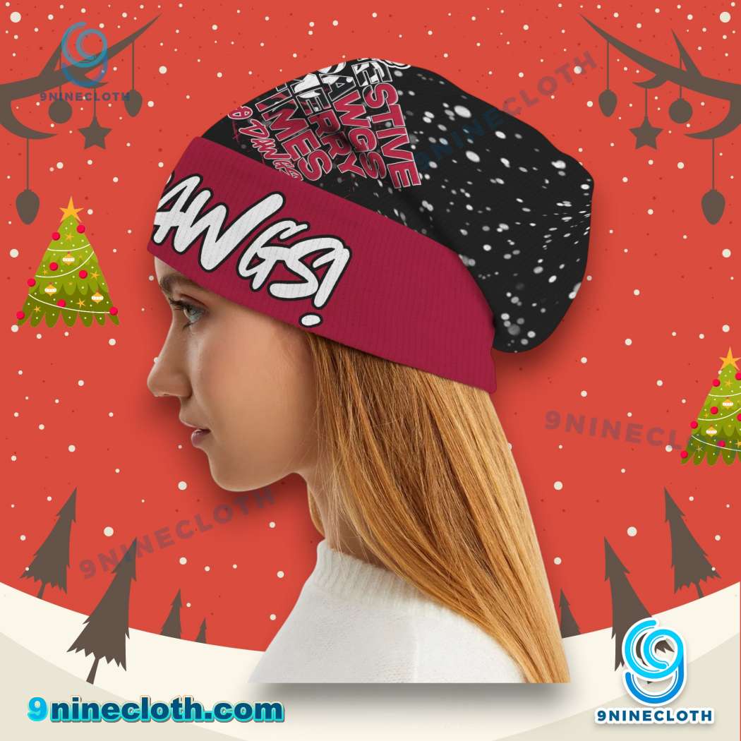 Georgia Bulldogs Festive Dawgs Merry Times Go Dawgs Christmas Beanie Hat - Image 3